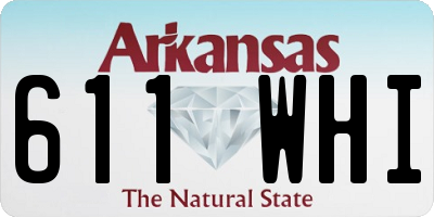 AR license plate 611WHI