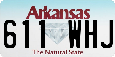 AR license plate 611WHJ