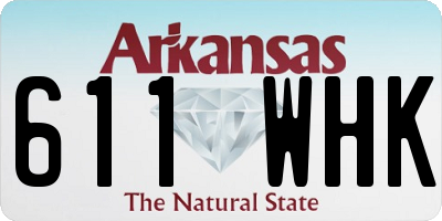 AR license plate 611WHK