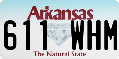 AR license plate 611WHM