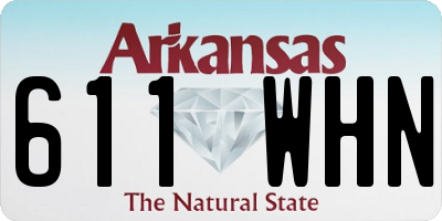 AR license plate 611WHN