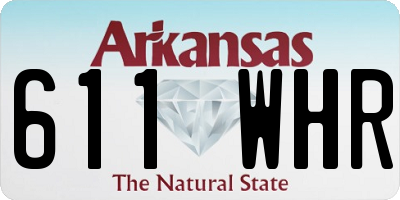 AR license plate 611WHR