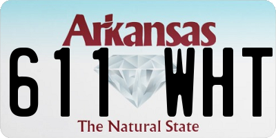 AR license plate 611WHT