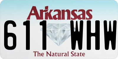 AR license plate 611WHW
