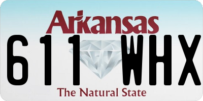 AR license plate 611WHX