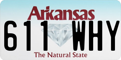 AR license plate 611WHY