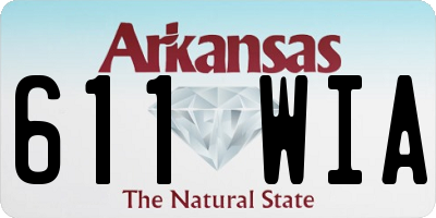 AR license plate 611WIA