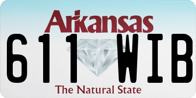 AR license plate 611WIB
