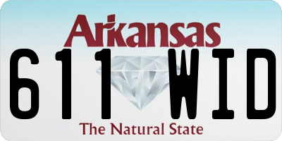 AR license plate 611WID
