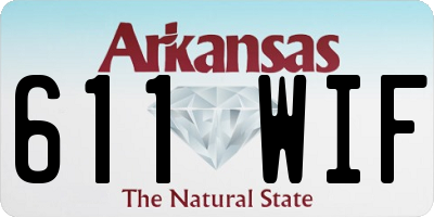 AR license plate 611WIF