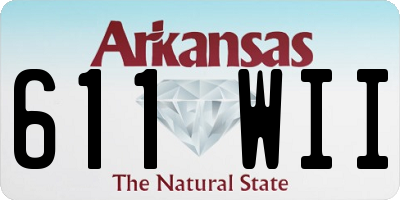 AR license plate 611WII