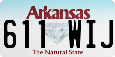 AR license plate 611WIJ