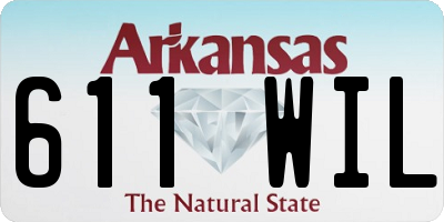 AR license plate 611WIL