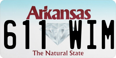 AR license plate 611WIM