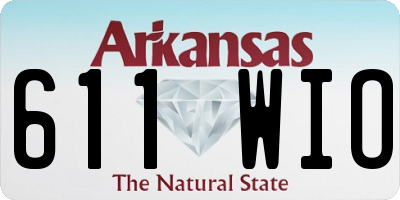 AR license plate 611WIO