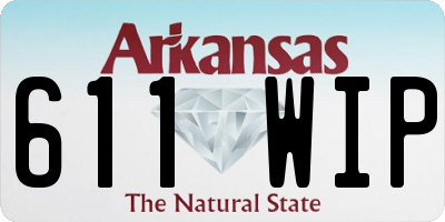 AR license plate 611WIP