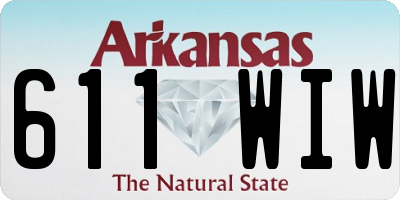 AR license plate 611WIW
