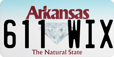 AR license plate 611WIX