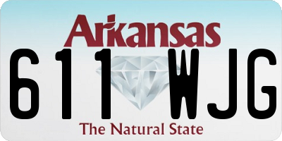 AR license plate 611WJG