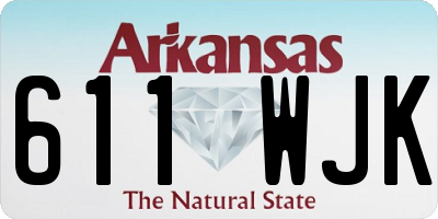 AR license plate 611WJK