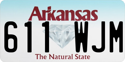 AR license plate 611WJM