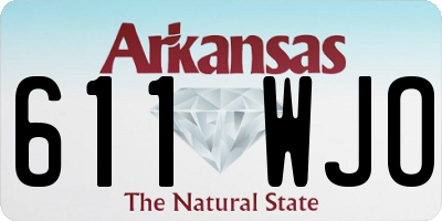 AR license plate 611WJO