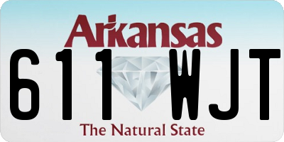 AR license plate 611WJT