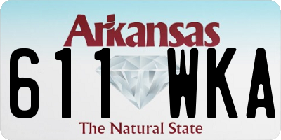 AR license plate 611WKA