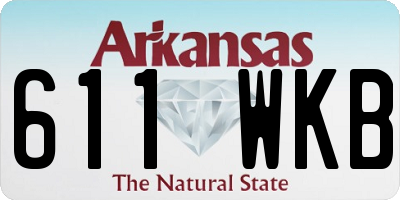 AR license plate 611WKB