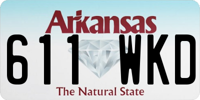 AR license plate 611WKD