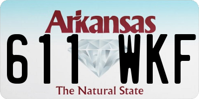 AR license plate 611WKF