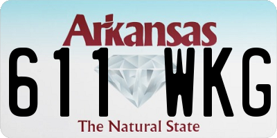 AR license plate 611WKG