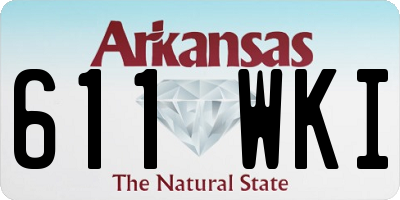 AR license plate 611WKI