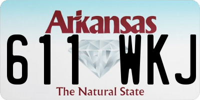 AR license plate 611WKJ