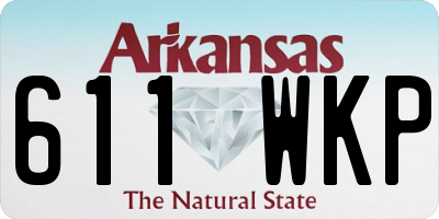 AR license plate 611WKP
