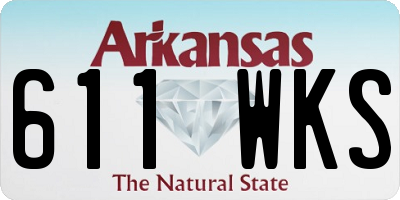 AR license plate 611WKS