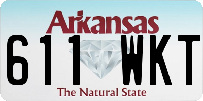 AR license plate 611WKT