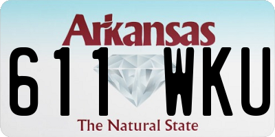 AR license plate 611WKU