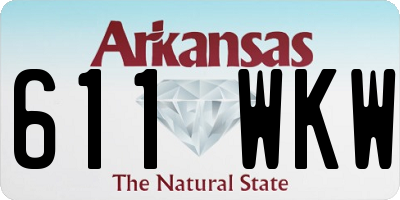 AR license plate 611WKW