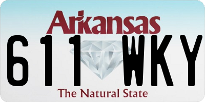 AR license plate 611WKY