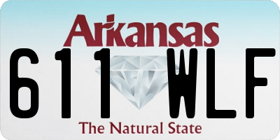 AR license plate 611WLF