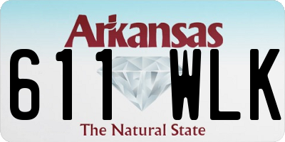 AR license plate 611WLK