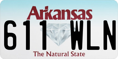 AR license plate 611WLN