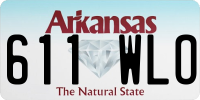 AR license plate 611WLO