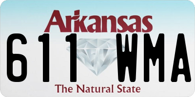 AR license plate 611WMA