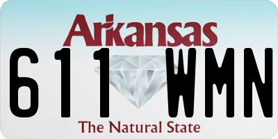 AR license plate 611WMN