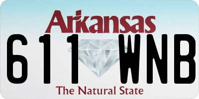 AR license plate 611WNB