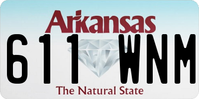 AR license plate 611WNM