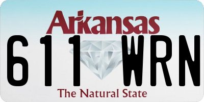 AR license plate 611WRN