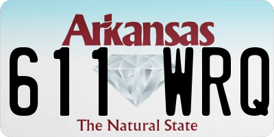 AR license plate 611WRQ